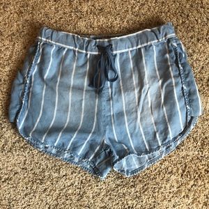 Mossimo blue with white stripes shorts